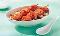 Hot Chicken Fillet Kebab In Oven